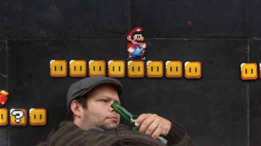 Super Mario Stop-motion skapad av pärlor!